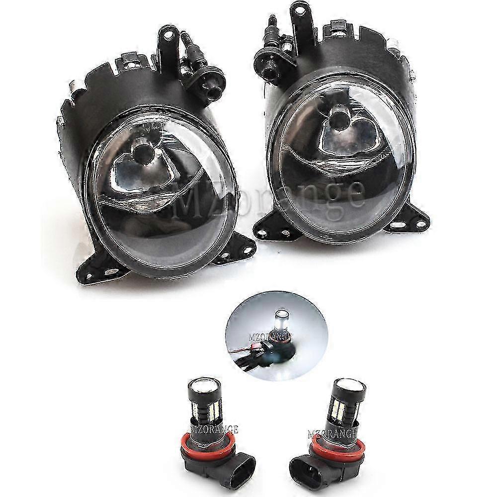 Fog Lights for 2008-2014 Mitsubishi Lancer Front Bumper Driving Lamp with H11 Wire Harness