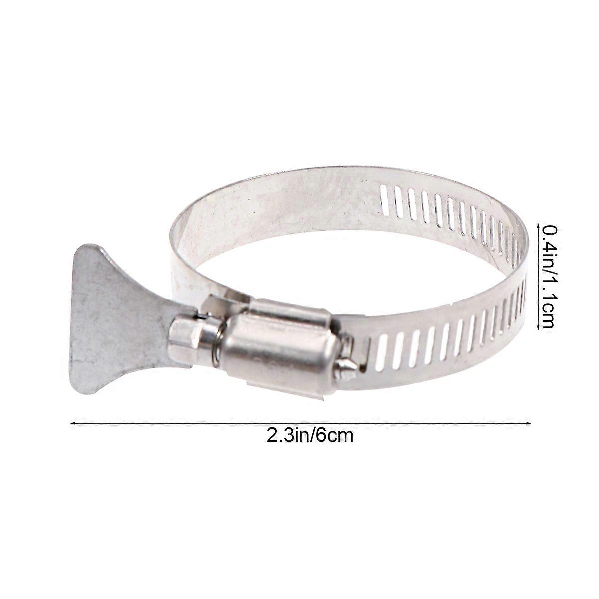 Stainless Steel Drive Hose Clips with Handle Heavy Duty Clamps for Automotive, Home, and Industrial Use