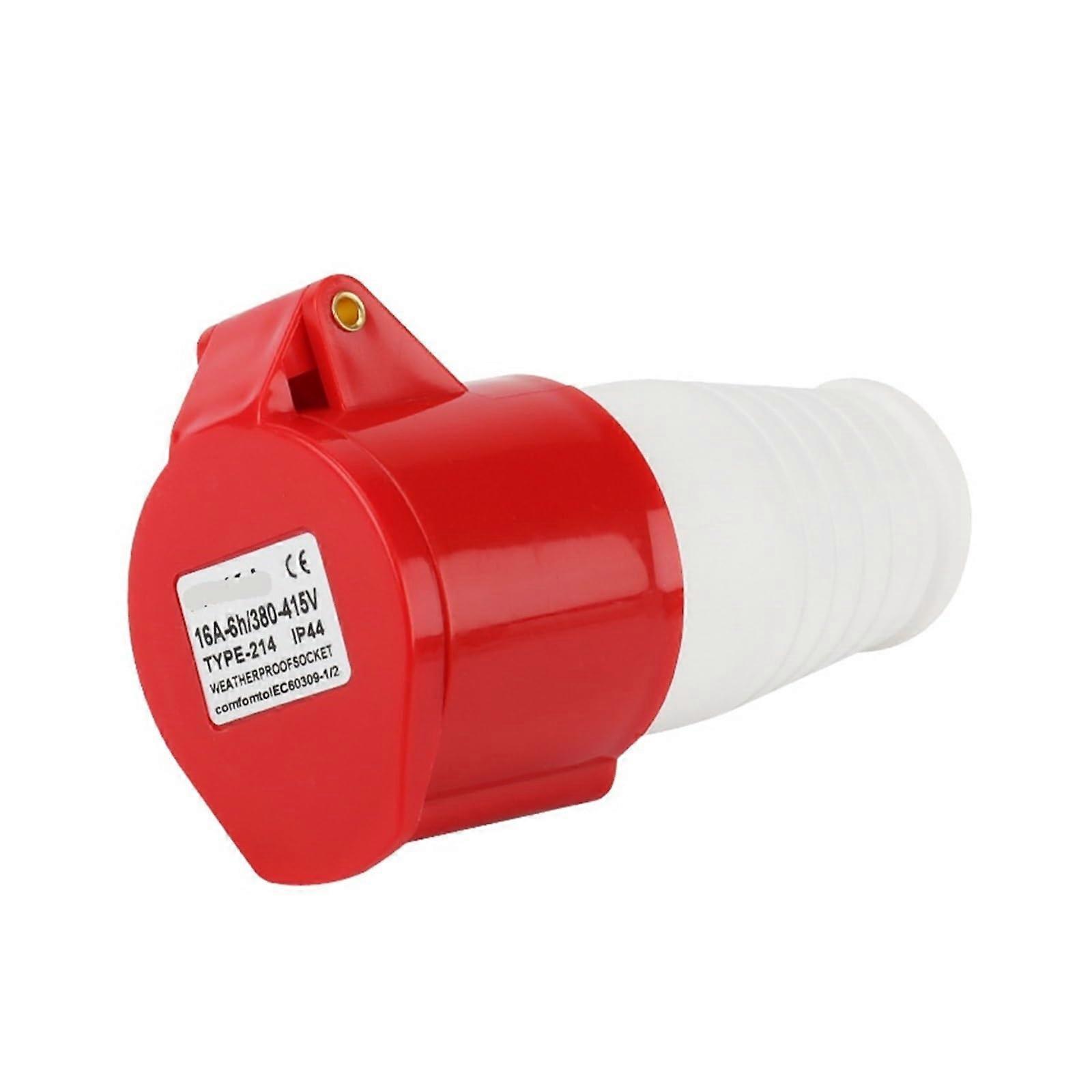 Industrial plug, aviation socket, 16/32A 3/4/5core, threephase, fourcore, 380 V, industrial plug (2144 core, 16A solid) 2144 core 16A solid