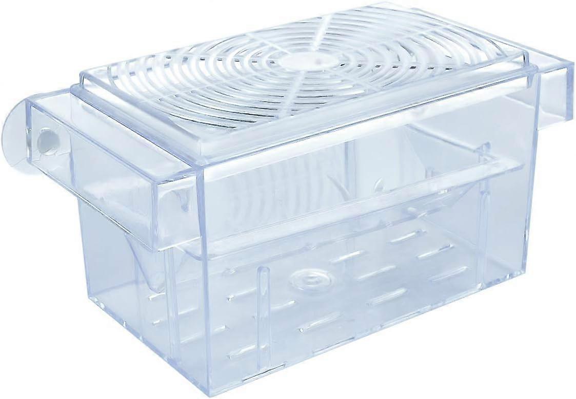 AURA Fish Breeding Box,Breeding Isolation Box, Floating Hatchery for Fish, Transparent Plastic Fish hatching Spawning Box ,with Suction Cup