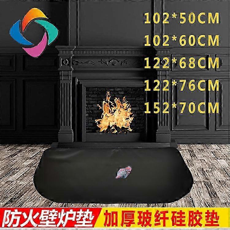 حصيرة مدفأة نصف دائرية مقاومة للهب ومقاومة لدرجات الحرارة العالية. حصيرة مقاومة للحريق من الألياف الزجاجية المصنوعة من الألياف الزجاجية المزدوجة مناسبة لموقد التنوب الخشبي