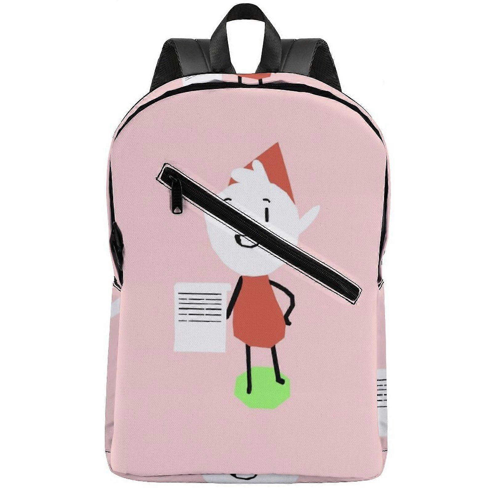 Sac à Dos Décontracté IFHSIGoe Kirby - Léger, Compartiment Ordinateur, Motifs Mignons, Pour école, Voyage, Cadeau Enfant