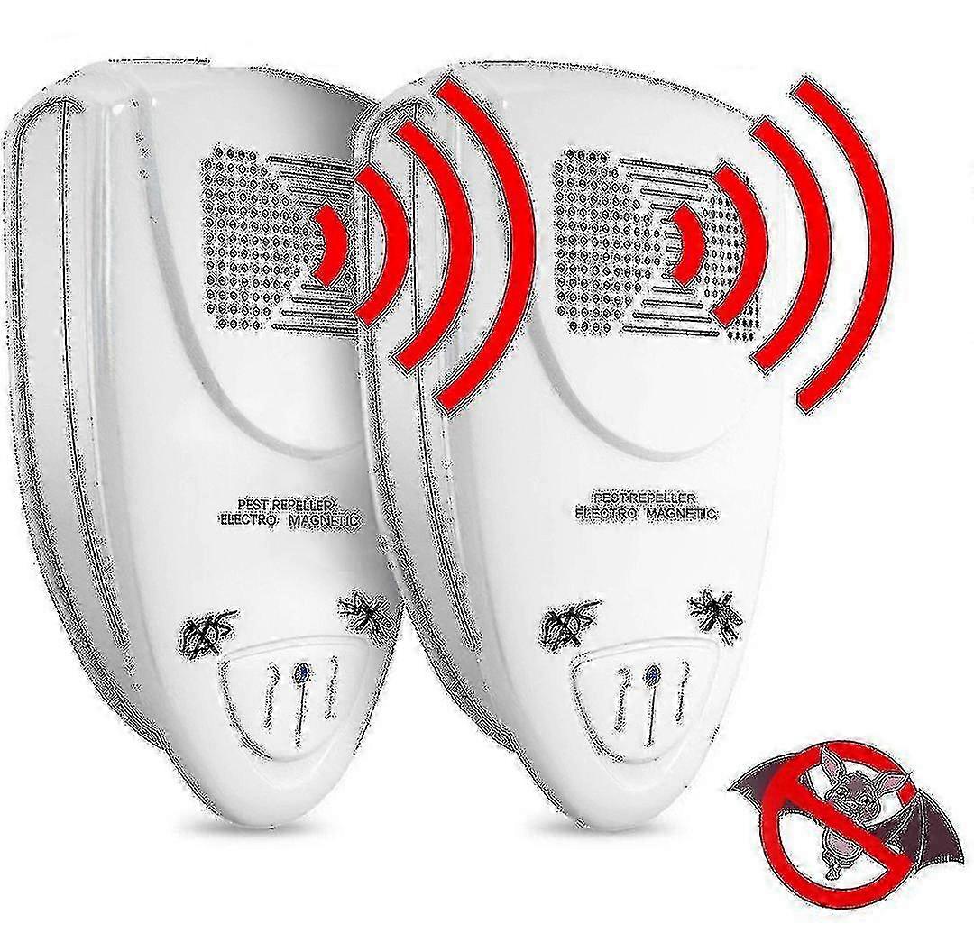 2pcs Ultrasonic Bat Repellent Pest Repellants Control Happy H