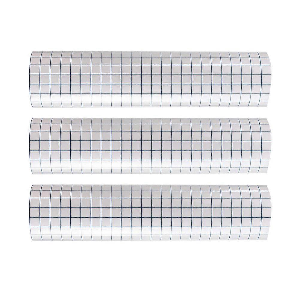 3PCS Blue Grid Self Adhesive Clear Transfer Tape for Vinyl