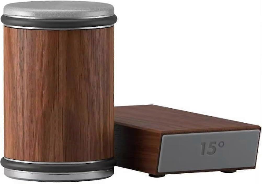 Rolling Knife Sharpening Kit 15 and 20 Degree Angles, Ceraminc stone Disk Magnetic Edge to Secure Knife