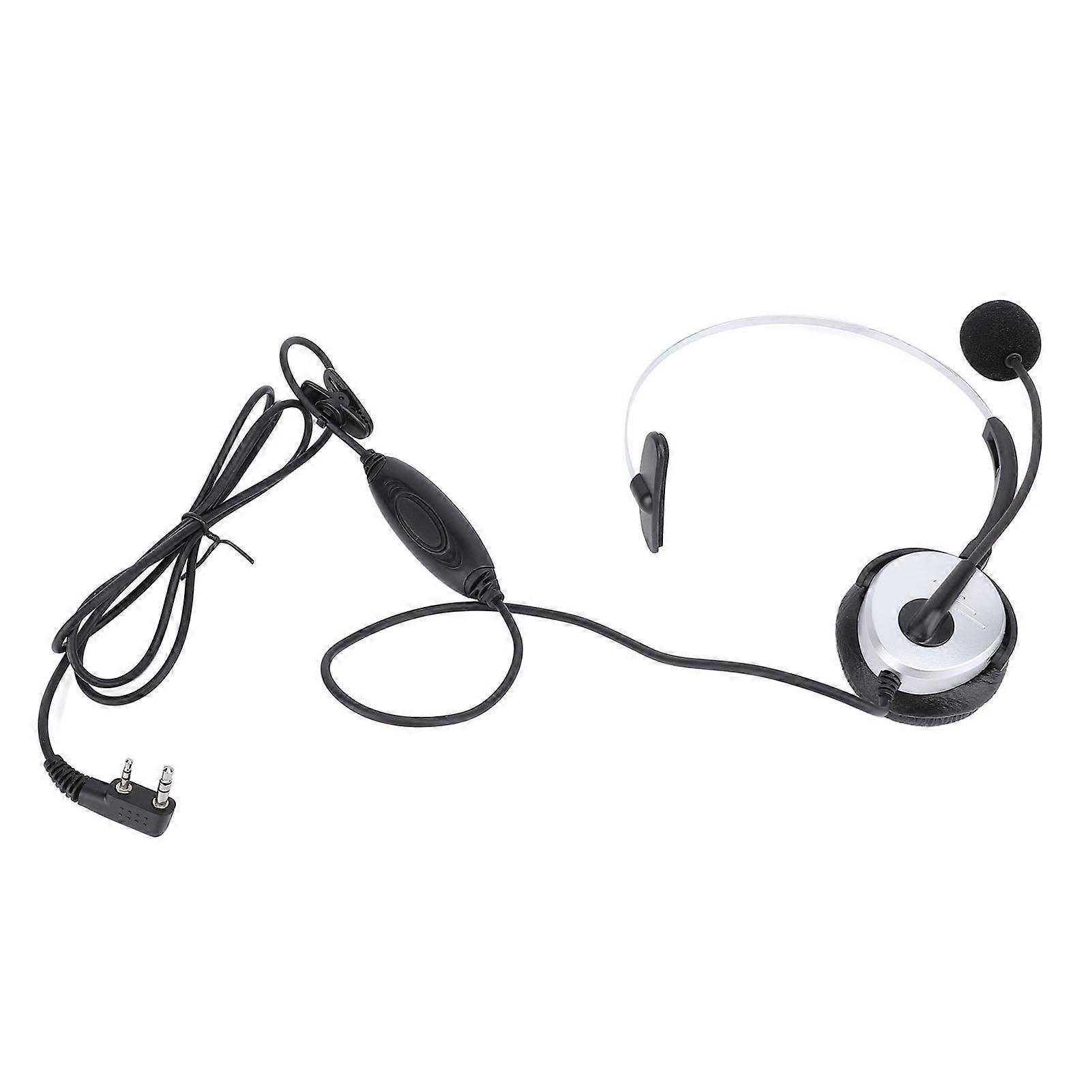 Universal K Head 2-Way Radio Earphone with Mic, Push to Talk, Durable & Comfortable