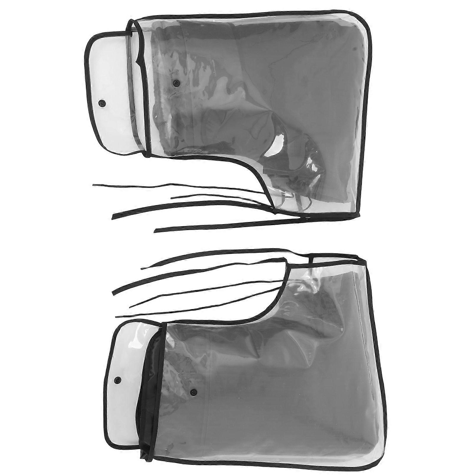 Winter Motorcycle Handlebar Mittens Windproof Thickened Gloves Strong Drawstring Design Easy Installation Cold Weather Protection