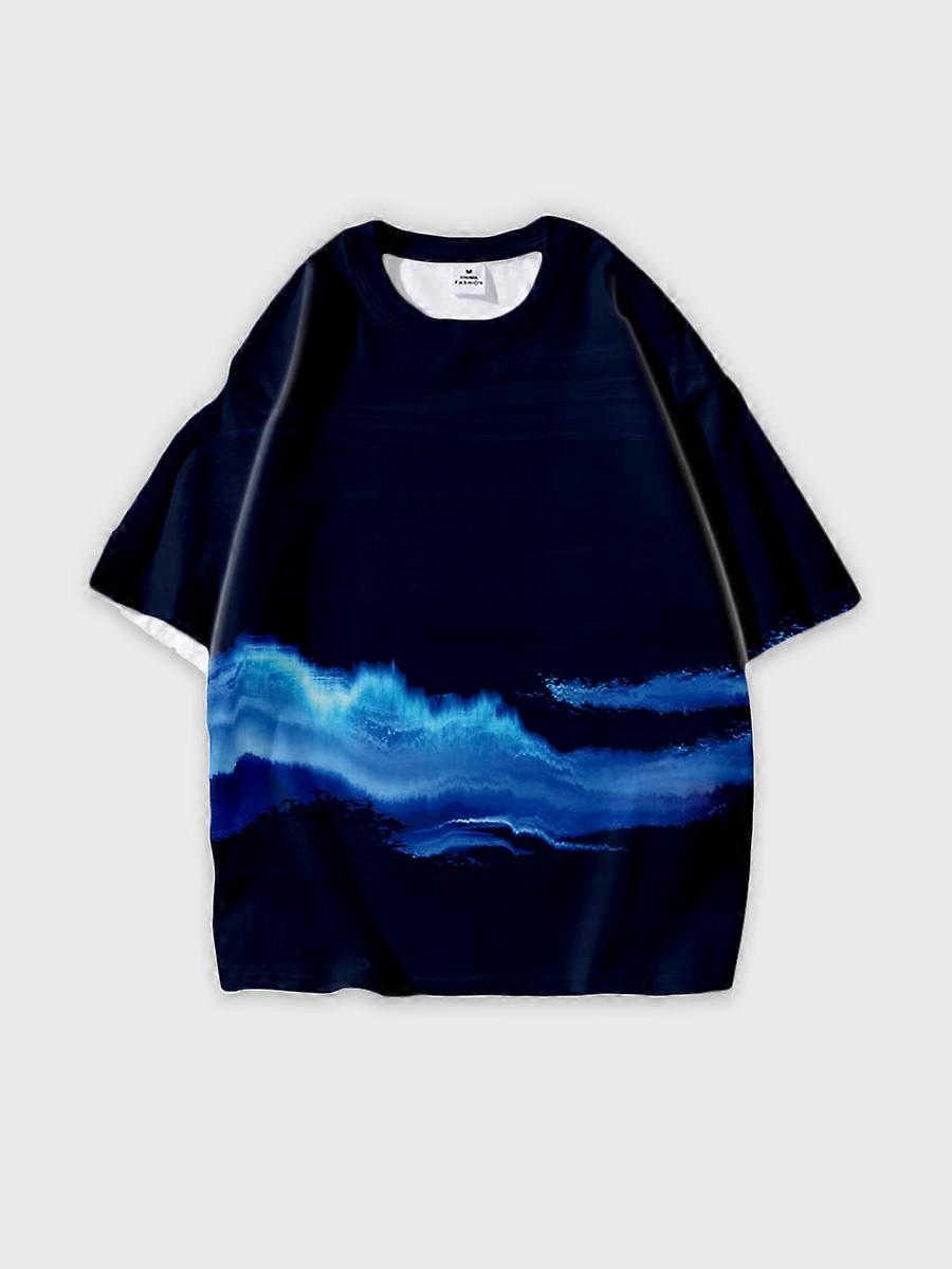 T-shirt round neck Pattern loose short sleeve JW1393