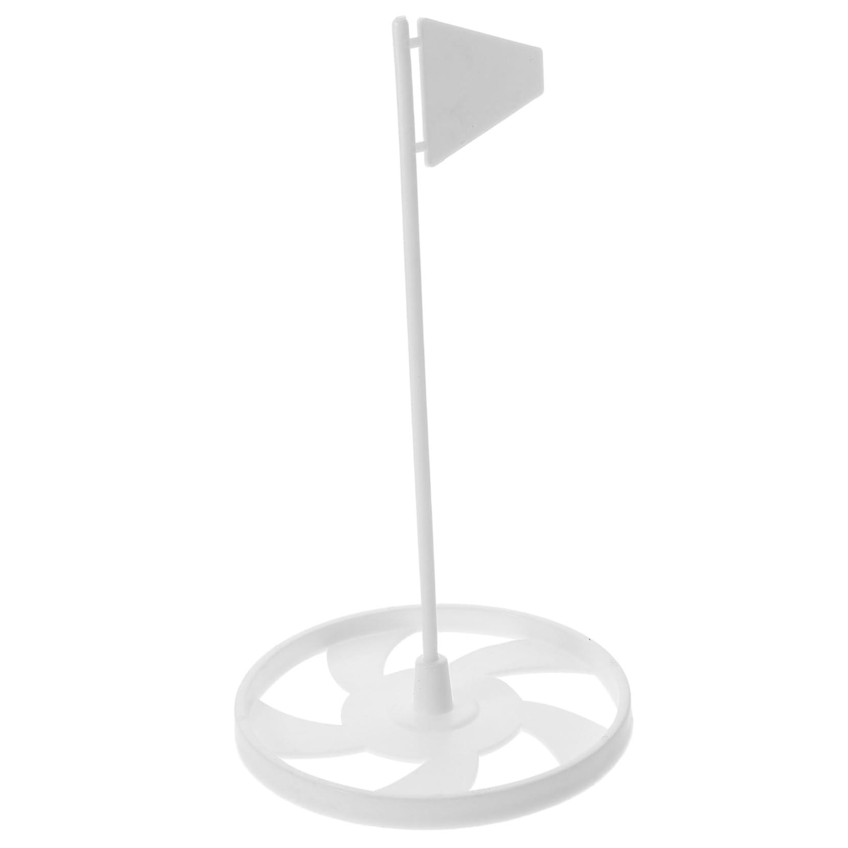 Golf Putting Practice Set With Flag And Cup, Golf Hole Cup, Backyard White Plastic