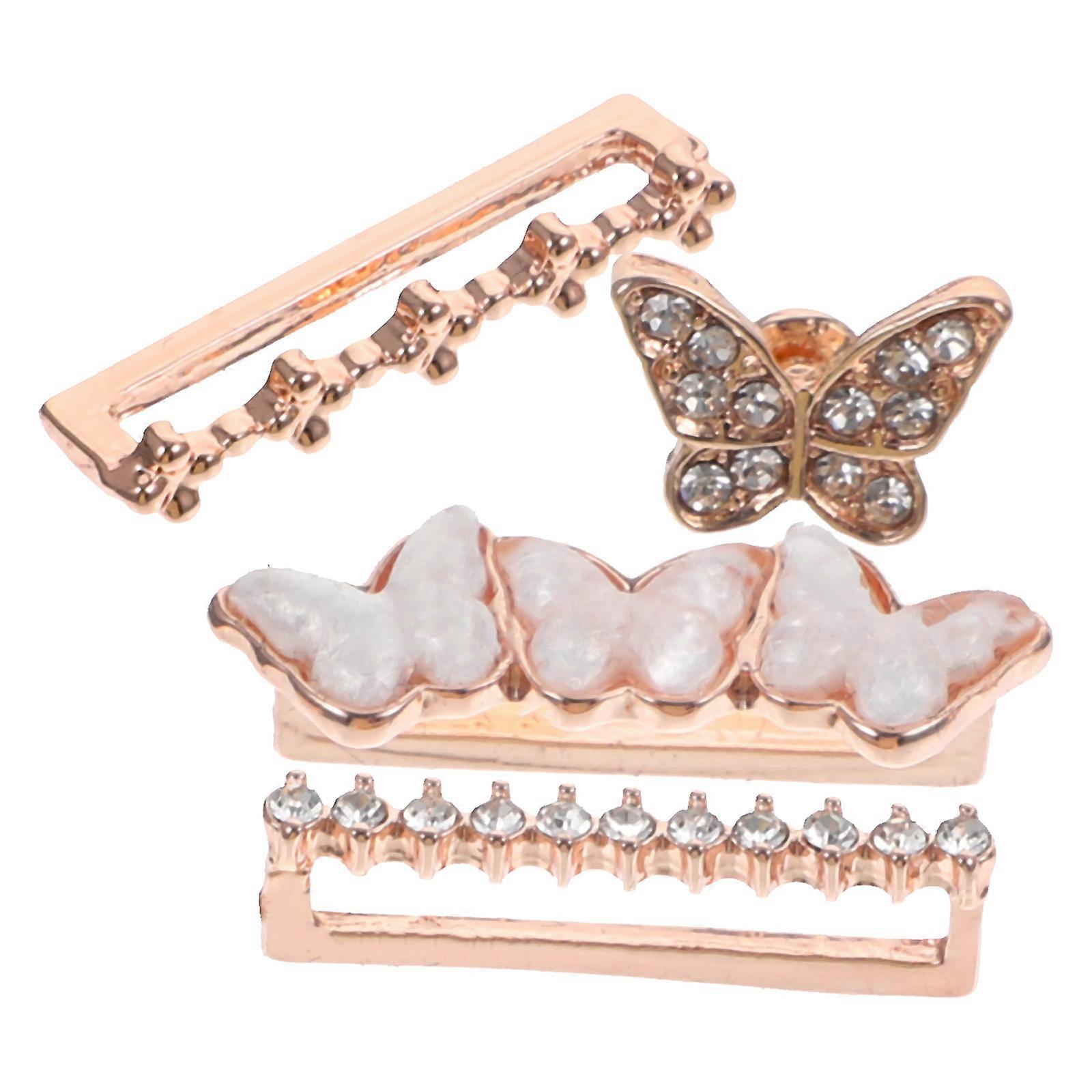 Watch Band Charm Metal Charms for Watch Daily Wear Special Events Pink 2.6X0.8CM 1 Set