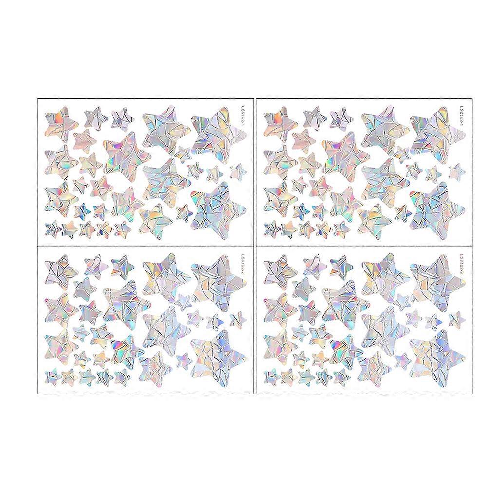 Star Window Cling Adhesive for Anti Collision 2Sets with PVC Material
