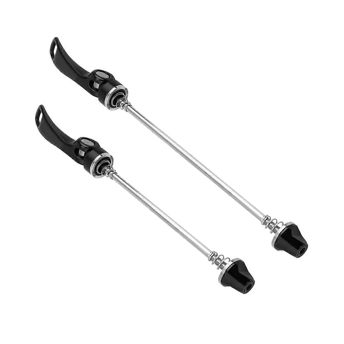 Bicycle Hub Quick Release Poles Quick Release Skewers Mountain Bike Cycling Black 22.00X2.00X2.00cm Aluminium Alloy 1 Pair