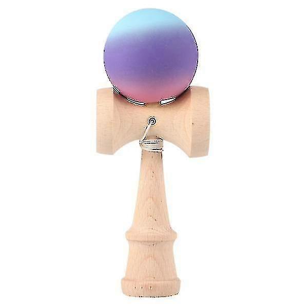 Beech 3-Color Gradient Kendama Elastic Ball & Cup Balancing Game Toy