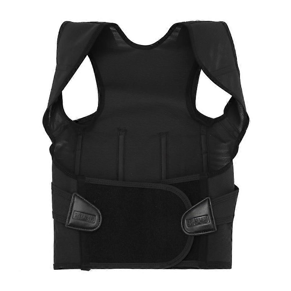 Back Support, Strong Traction, Adjustable Upper Back Support (Black  M)