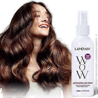 Long-Lasting Lift SprayAll-Day Root Lift Hair Spray - Heat Protector with Biotin & Caffeine, Non-Sticky, Color-Safe for All Hair Types, 100ml