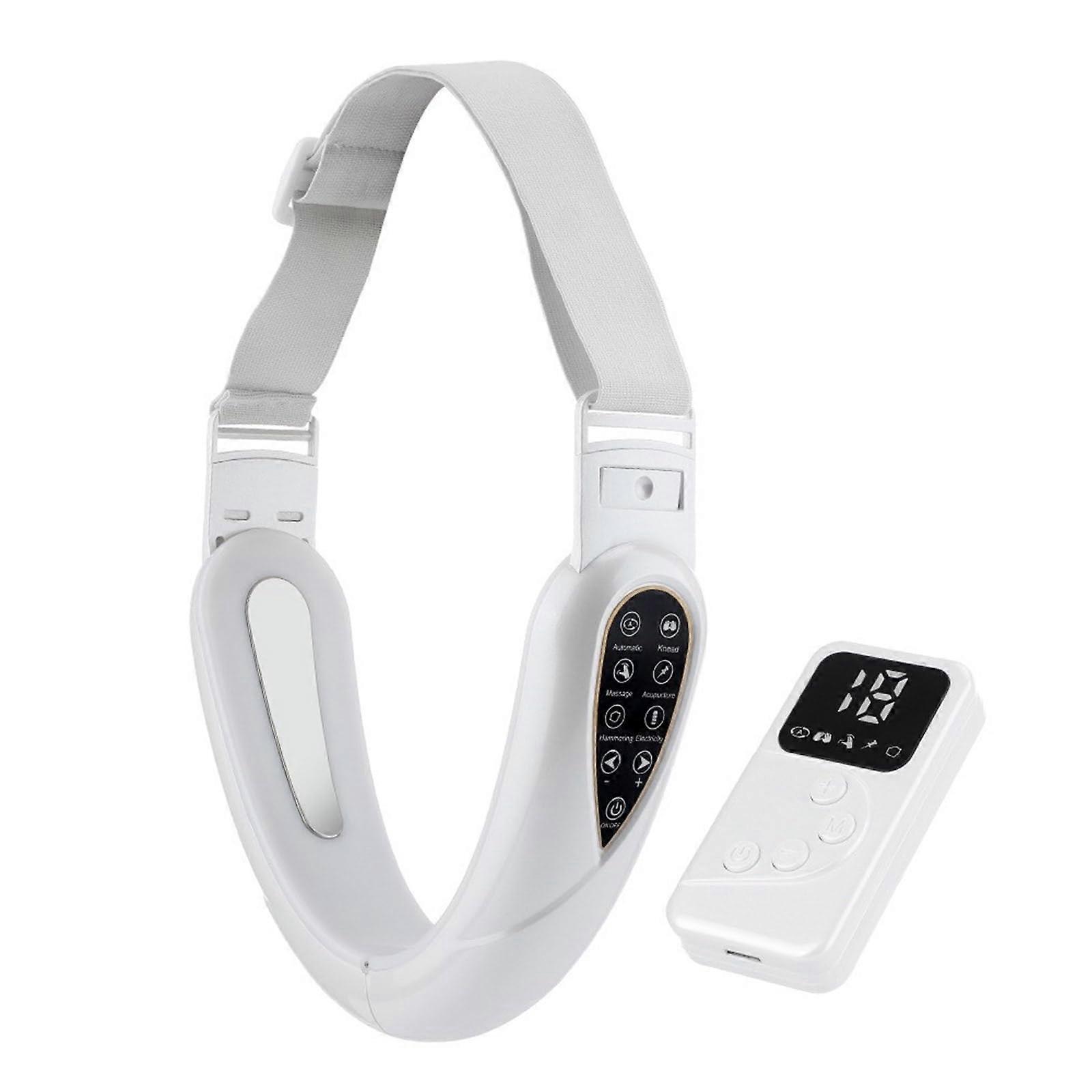 Vace Forming Massager Electric Facelift Device Face Massager with Remote Control 5 and 15 Adjustable Intensities White