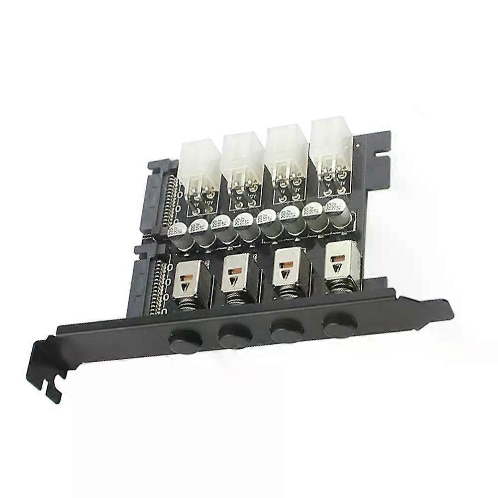 15Pin SATA Adapter 4 Hard Disk Control System Intelligent Management System HDD SSD Power Control Switch for Desktop Switch PCB