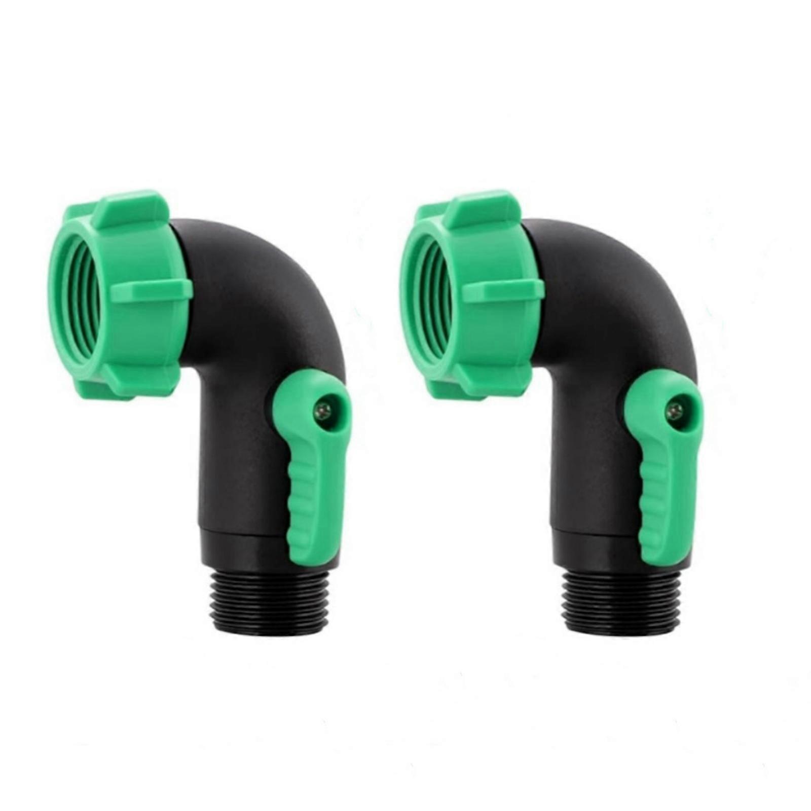 Strong Plastic Water Pipe Shut Off Valves with Leak Proof Design Hose Adapter for Marine Garden Hose Connection Multicolor