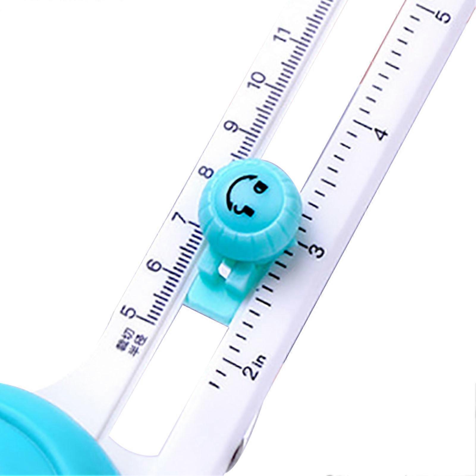 Circular Paper Cutter 360 Degree Rotation Clear Scale Slide Adjustment Anti Slip Circle Paper Trimmer