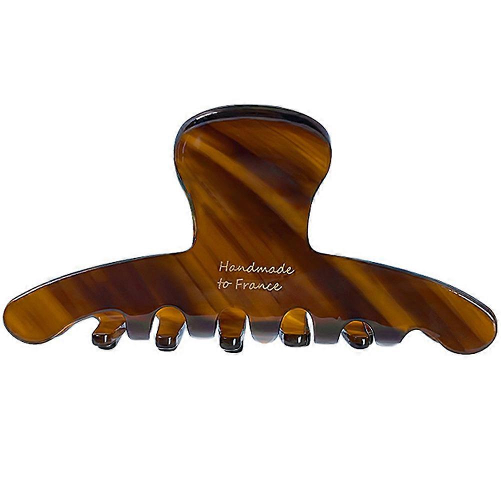 Fashion Acetate Hair Claw Clips for Women Elegant Coffee Color Styling Accessory 1.5 Inches
