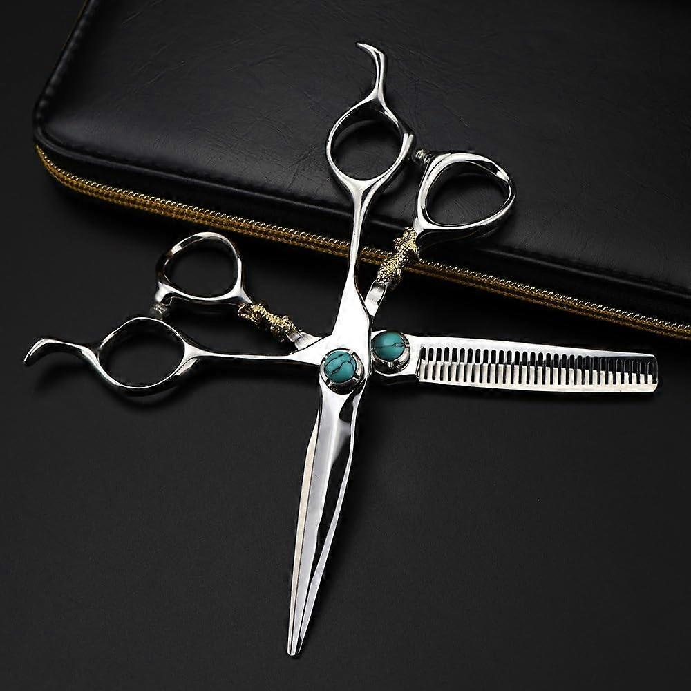 Hair Cutting Scissors 6 Inch Professional Barber Shears with Sharp MirrorFinish Blades