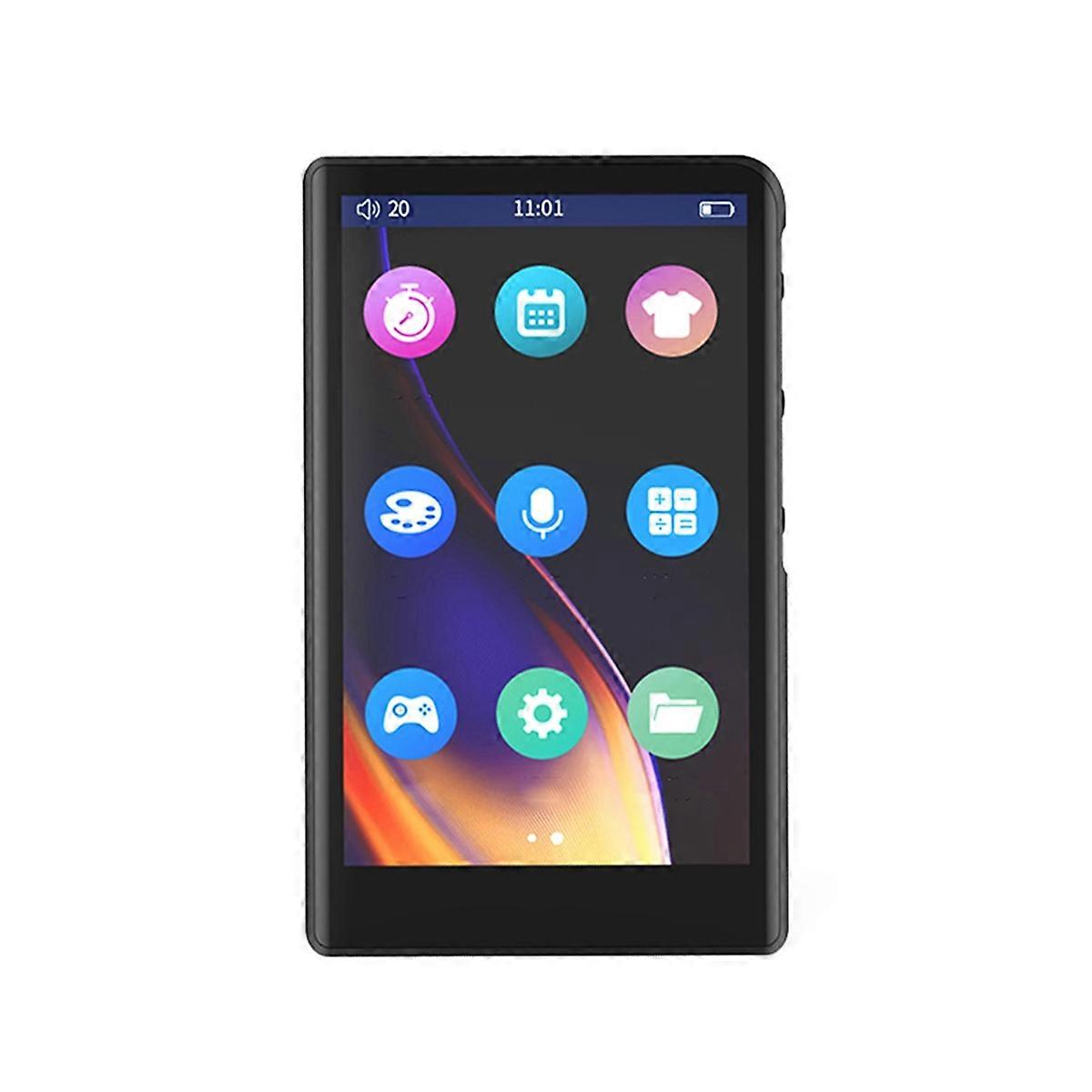 MP4 Player Bluetooth 5.0 3.8inch Full Touch Screen Supports FM Video Playback E-Book Reading Voice Recording