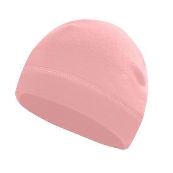 Winter Inner Layer Hat High Elasticity Solid Color Brimless Polar Fleece Knitted Cap for Outdoor Activities Skiing Cycling
