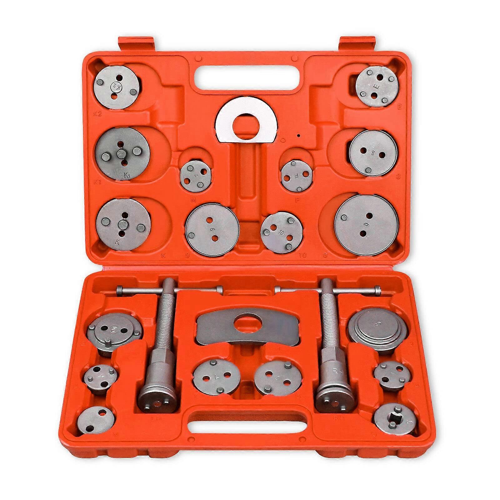 Brake Piston Reset, 22Piece Brake Piston Reset Tool Set with Case, Brake Reset, Universal Car Tool