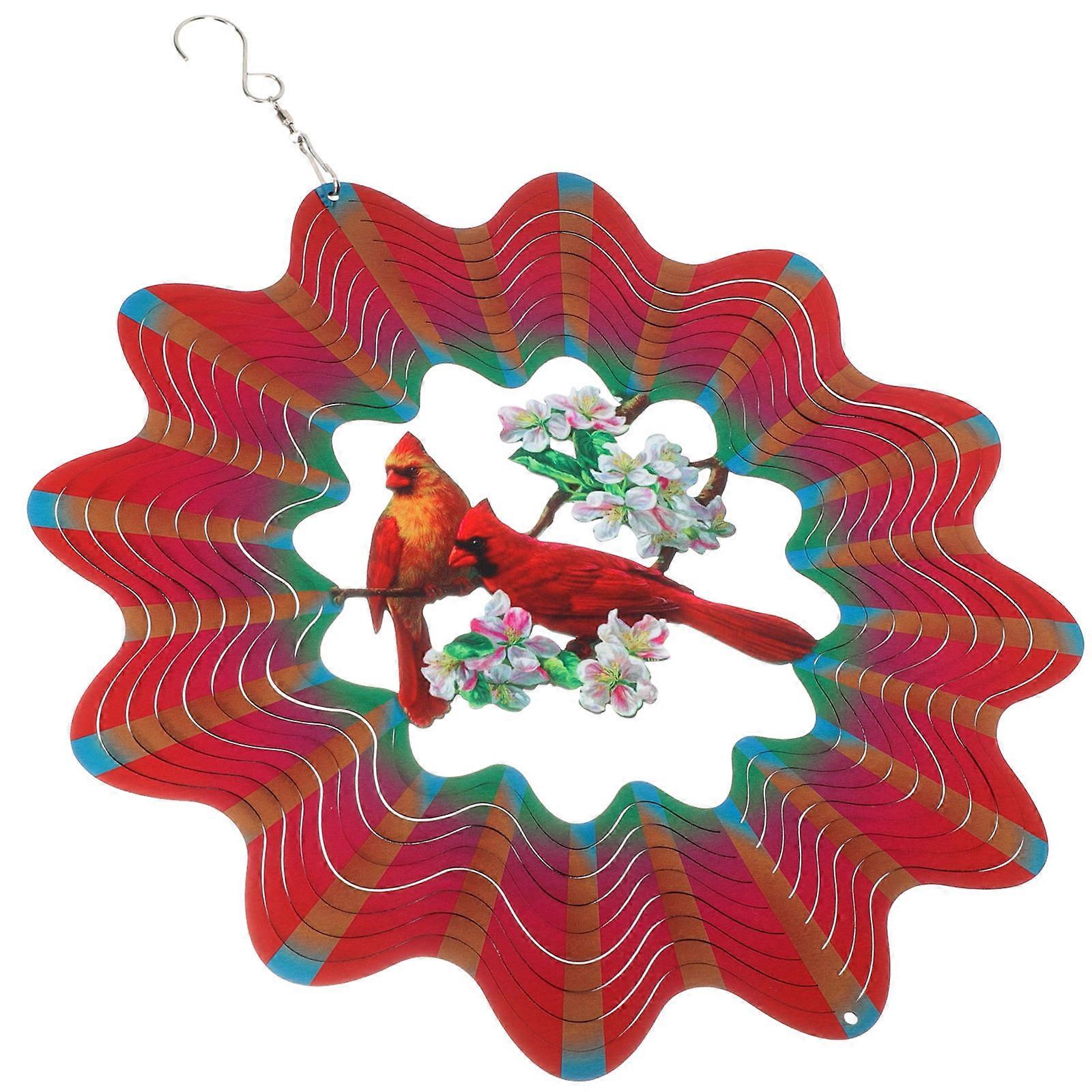 The **Spinner Reflective Bird Hanging Ornament** is a charming and eye catching decorative piece designed to enhance both **outdoor** and **indoor