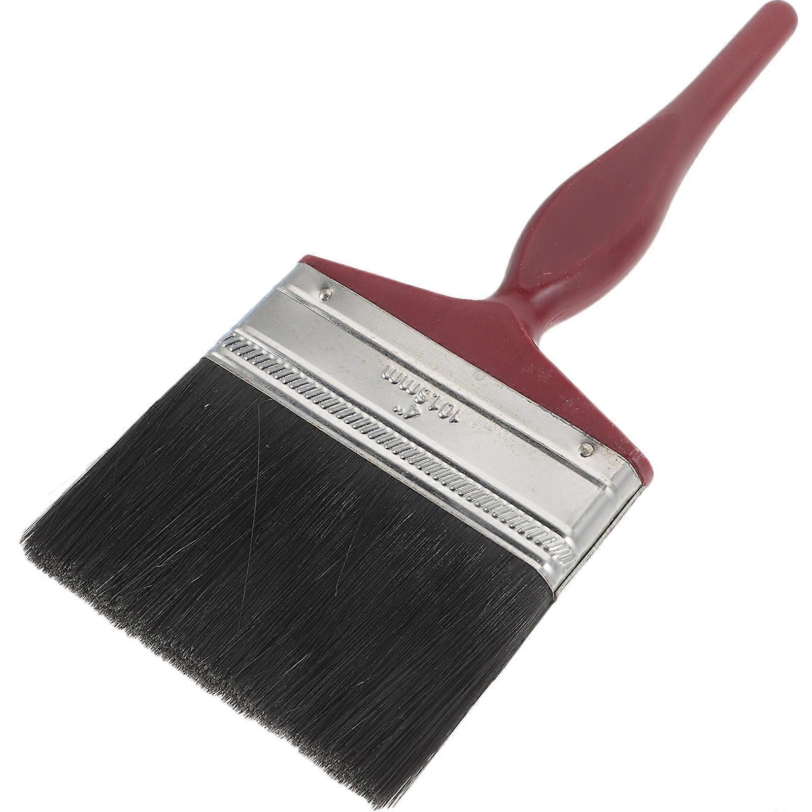 Paint Brush For Staining Wood Deck Stain Brush Applicator Surface Painting Mixed Bristle 100mm Corner Coating 1Pack