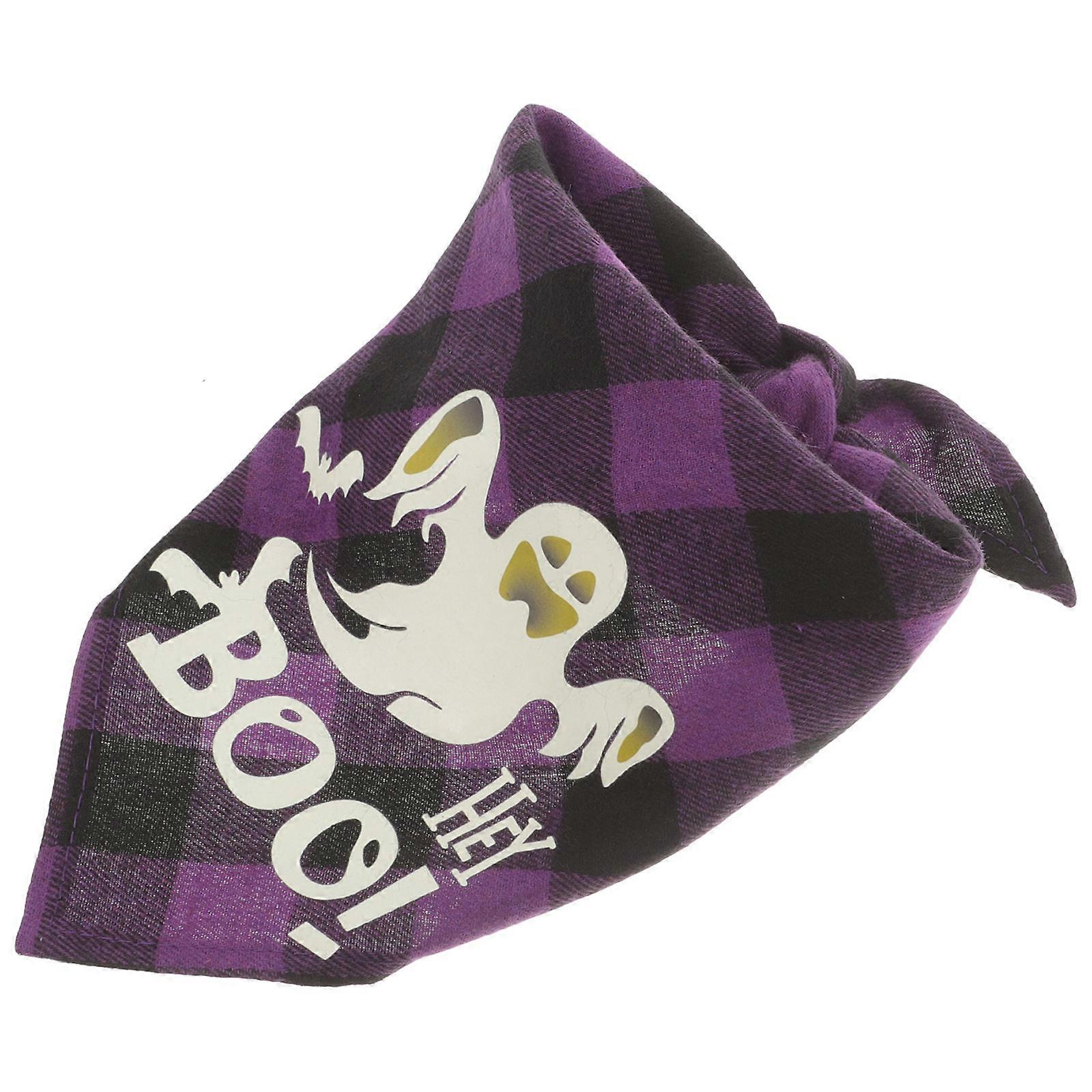 Halloween Dog Bandana Scarf Reusable Triangle Neck Accessory for Cats and Dogs, Breathable Quick Drying for Parties and Festive Outings, Eye Catching