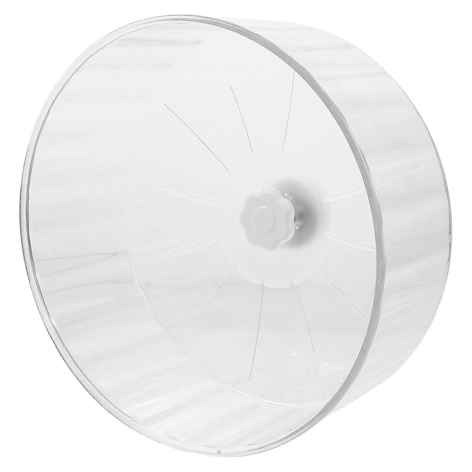 Hamster Exercise Wheel Transparent Plastic Sturdy Build for Exercise Use