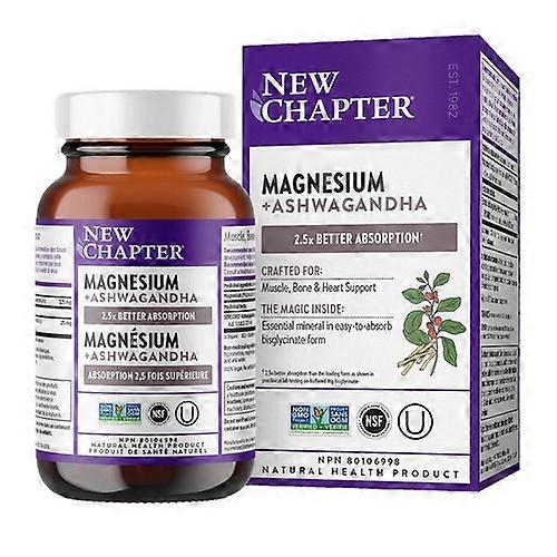 New Chapter Magnesium + Ashwagandha, 60 Tabs
