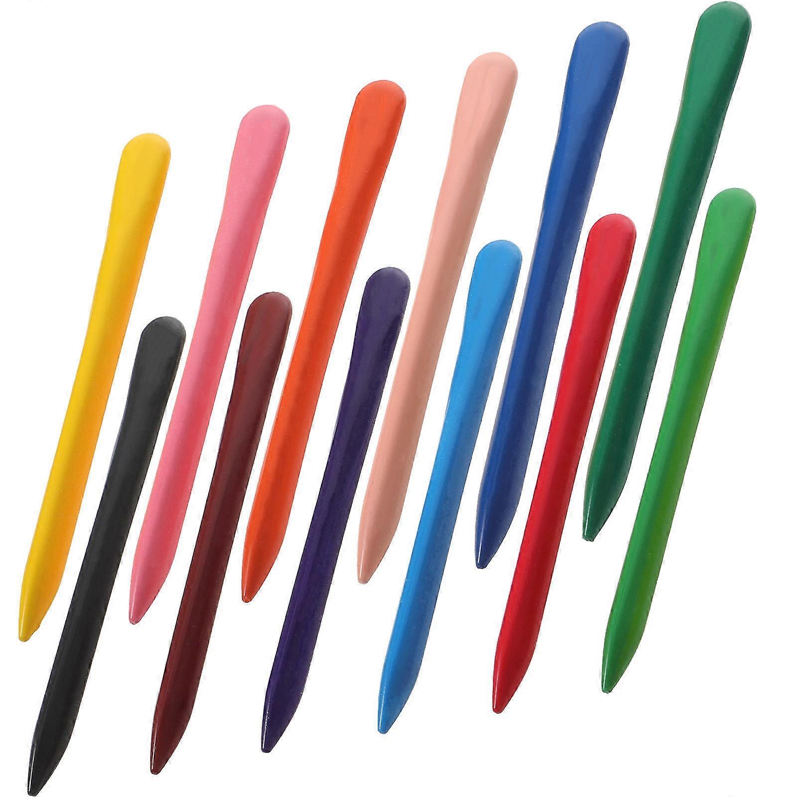 Silky Crayons For Children 12Pcs Assorted Color Great For Family And Friends Activities