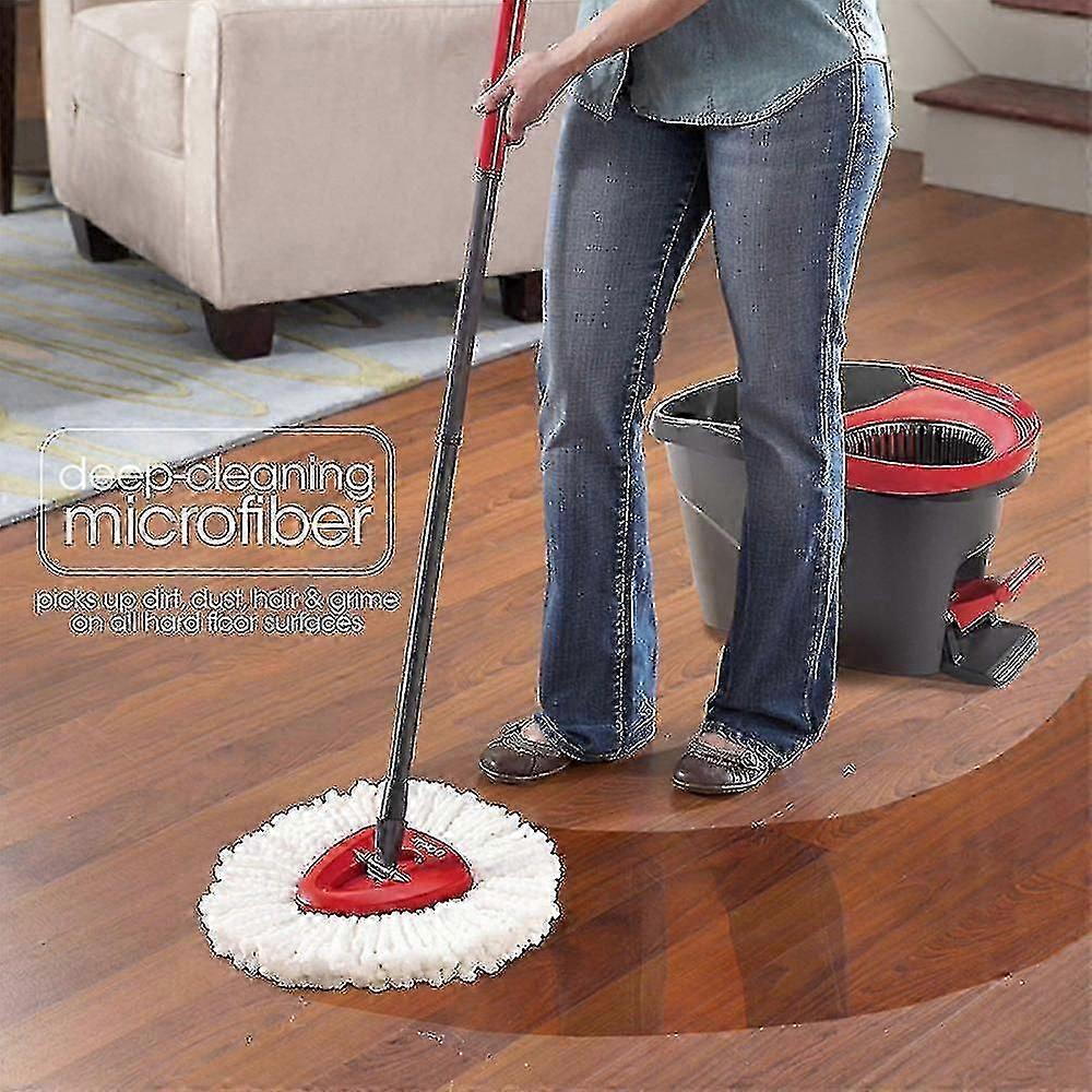 2 Pack für Vileda Mop Head Replacement, kompatibel mit 2-in-1 Turbo Triangle Spin Mikrofaser Mops Heads-subaoe