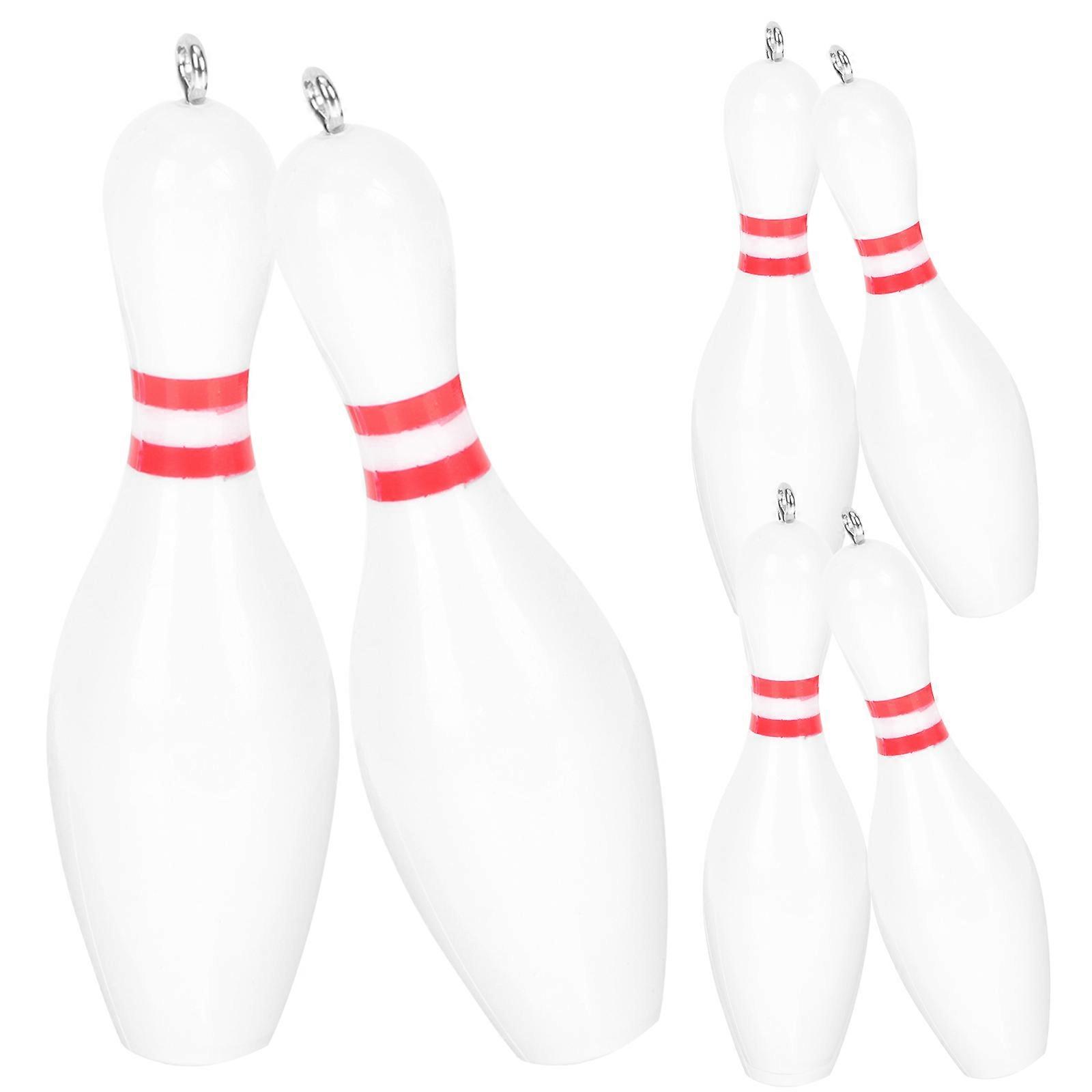 Adorable Bowling Keychain Set 6PCS Sports Themed Decorative Keychains for Bags, Backpacks, Birthdays, Valentine's Day, Christmas and More