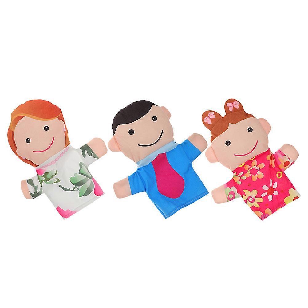 Family Hand Puppets for Kids Made of Soft Cloth Great for Home Entertainment and Learning Assorted Color