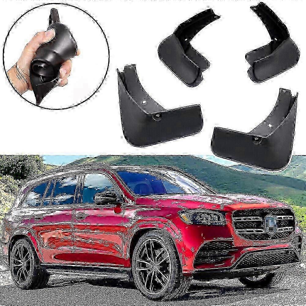 1set Mudguard Splash Guard Mudflaps For 2020-2024 Mercedes Gls 450 Amg-line W/rb