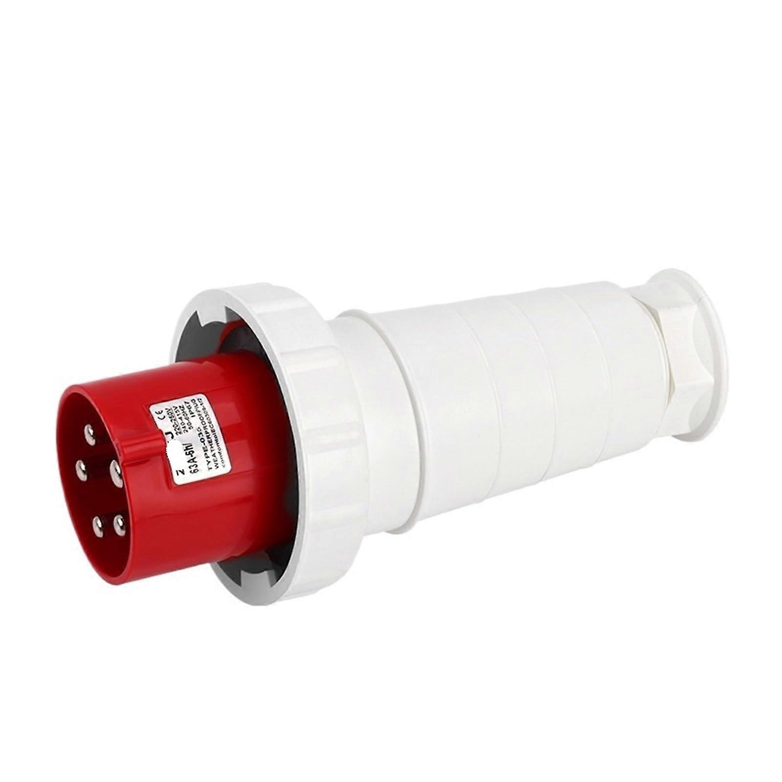ZQ035 Industrial Aviation Connector 5X63A Waterproof IP67 ThreePhase FourWire 5Core 63A Plug 5 Core 63A