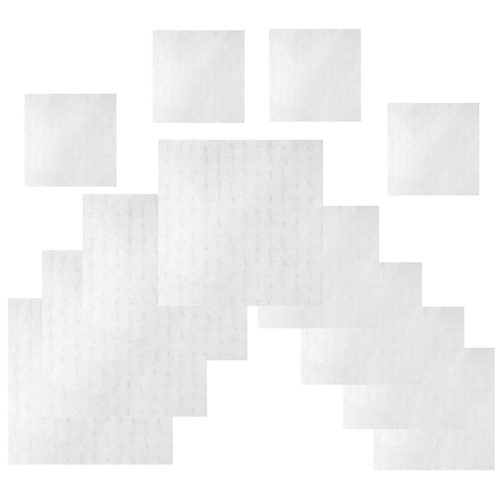 White Cotton Embroidery Fabric for DIY Use Soft and Durable Large Design 12 Sheets