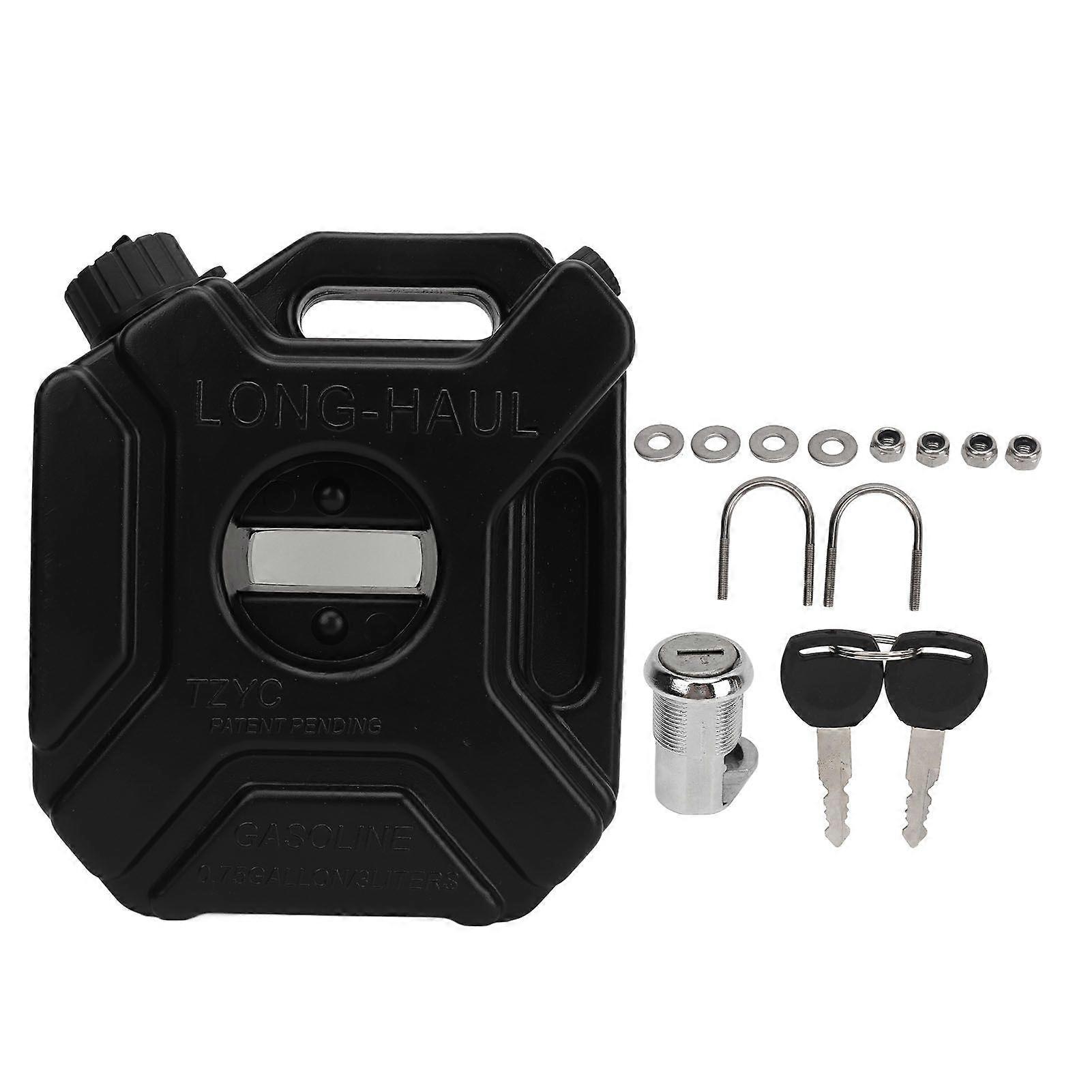 Emergency fuel storage can 0.75 gallon for vehicles