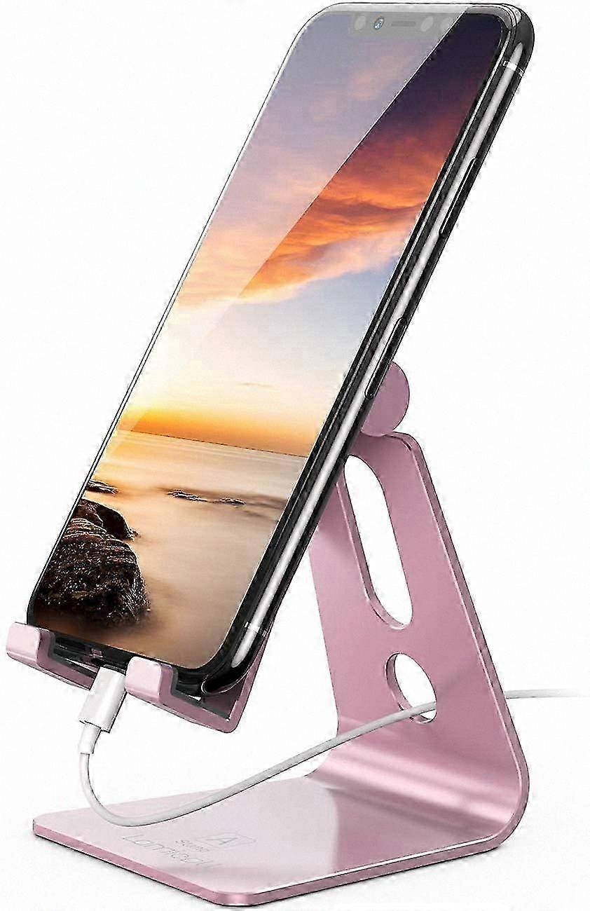 Universal Adjustable Phone Stand, Desk Cradle Dock for Models Including 12 Mini, 11 Pro, Xs Max, XR, X, 8, 7, 6 Plus, SE Charging Compatible, Desktop