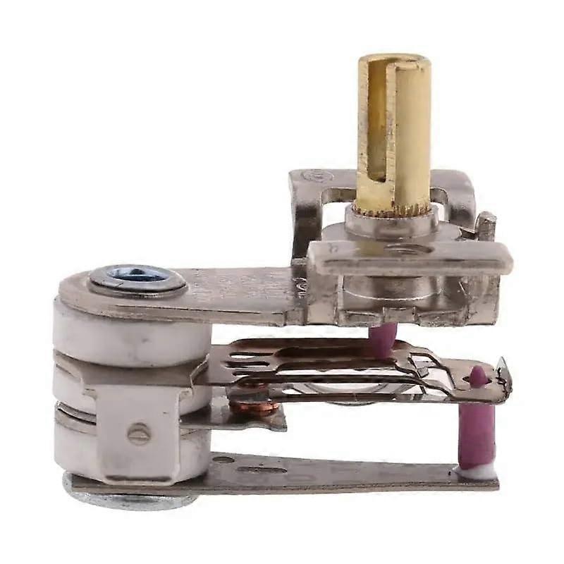 AC250V/16A Adjustable Bimetal Heating Thermostat KDT-200 for Iron and Oven, 90 Degree Temperature Control, Silver