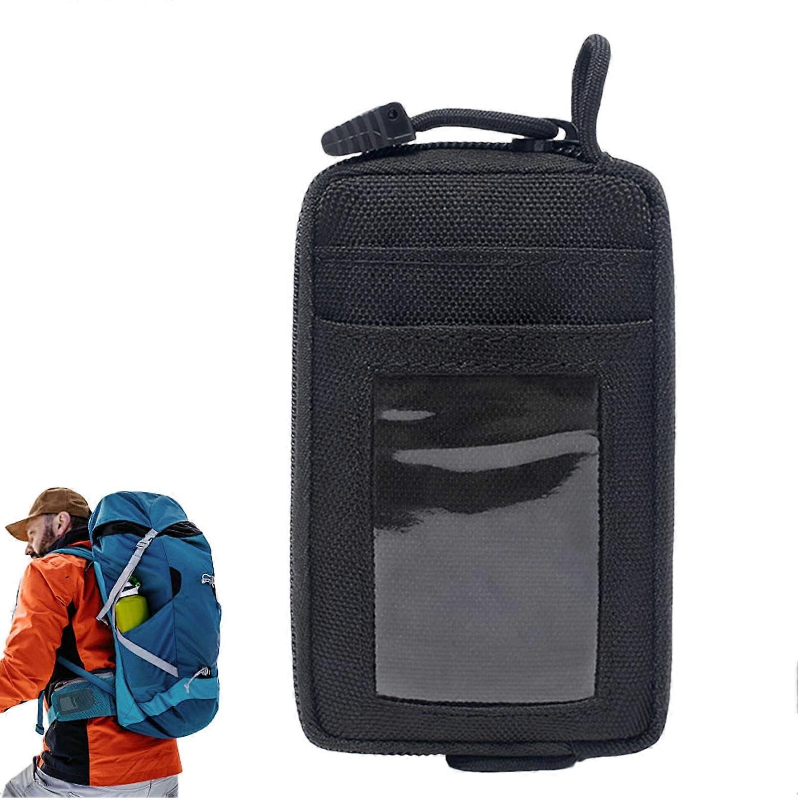 Waist Wallet for Camping - Waterproof Nylon Pouch, Compact Hiking Tool Holder, Organizer for Cards and Small Gear