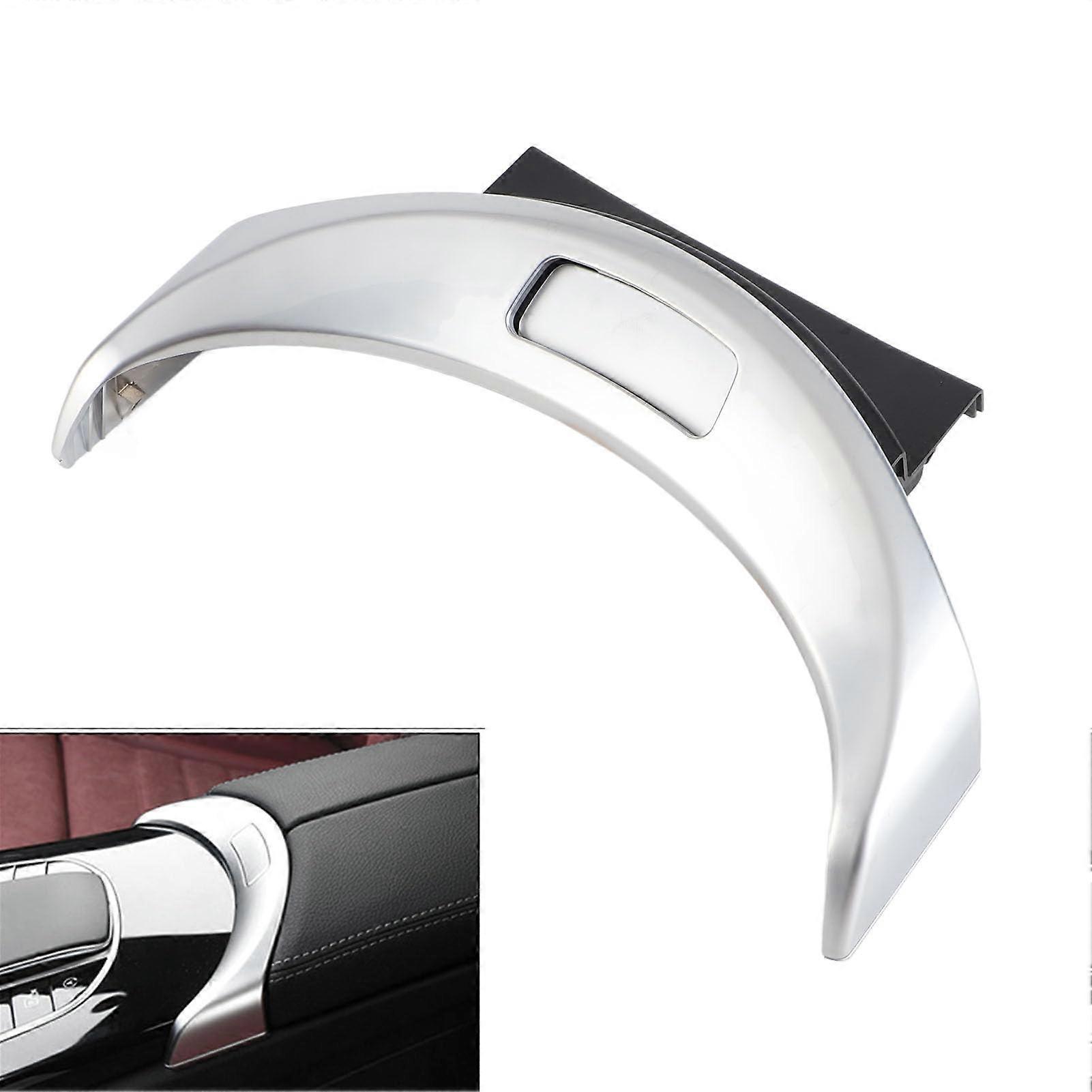 W205 W253 Armrest Box Release Button Switch Cover Replacement for C200 C250 C300 GLC260 GLC200 Silver Finish