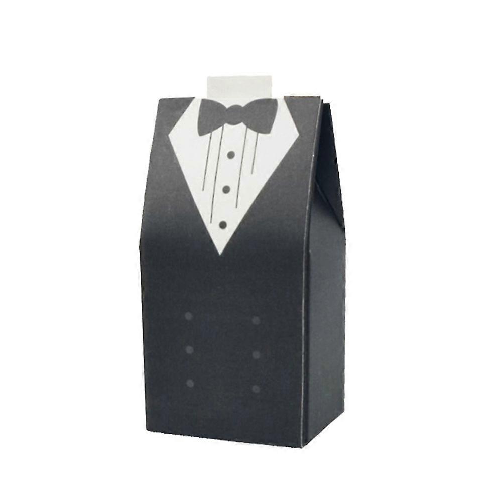 Creative Wedding Gift Box with Suits Design Assorted Color Paper Boxes for Packaging Treats and