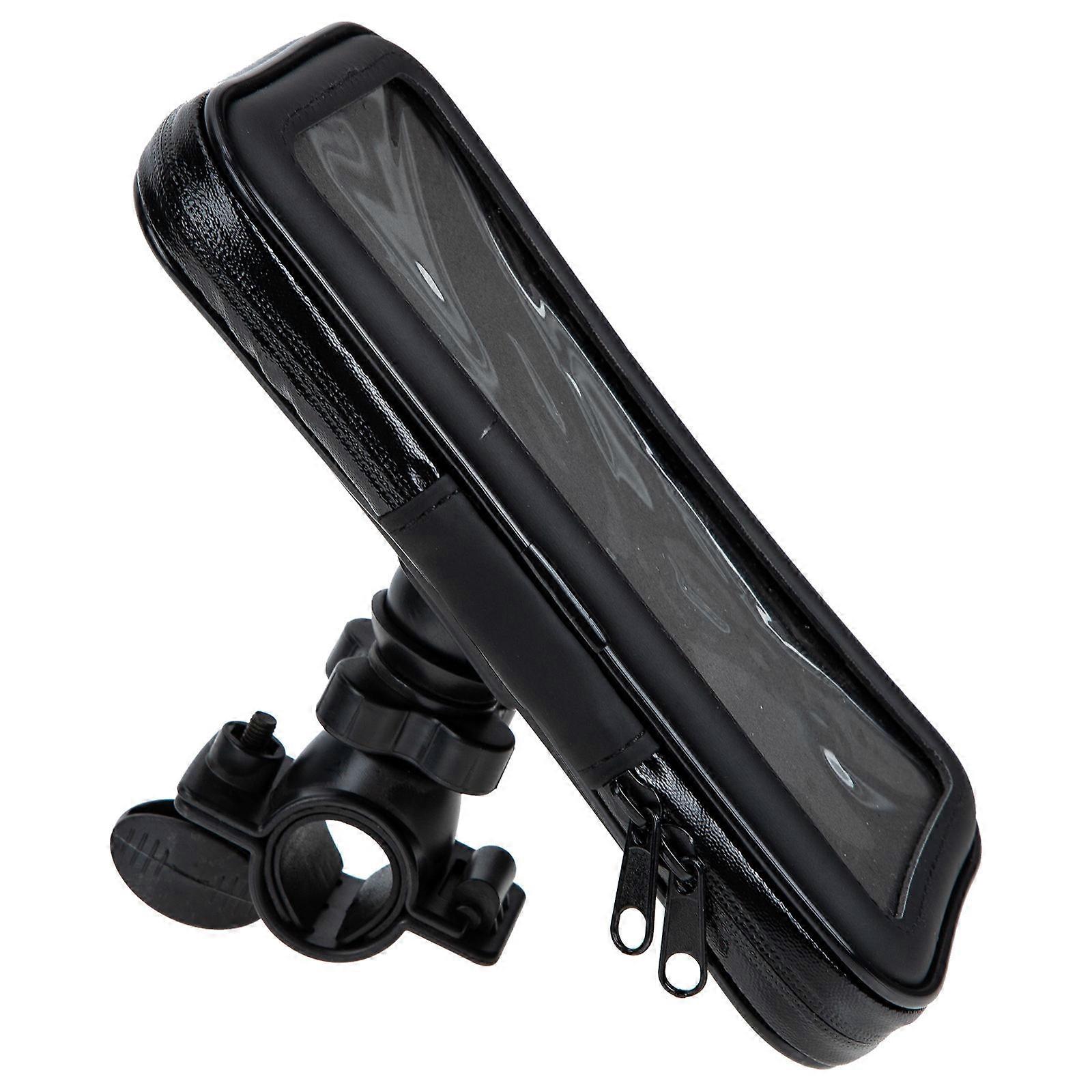 Cycling Phone Pouch 1 Set Ideal For Outdoor Activities Stylish Black Design Attachment Feature