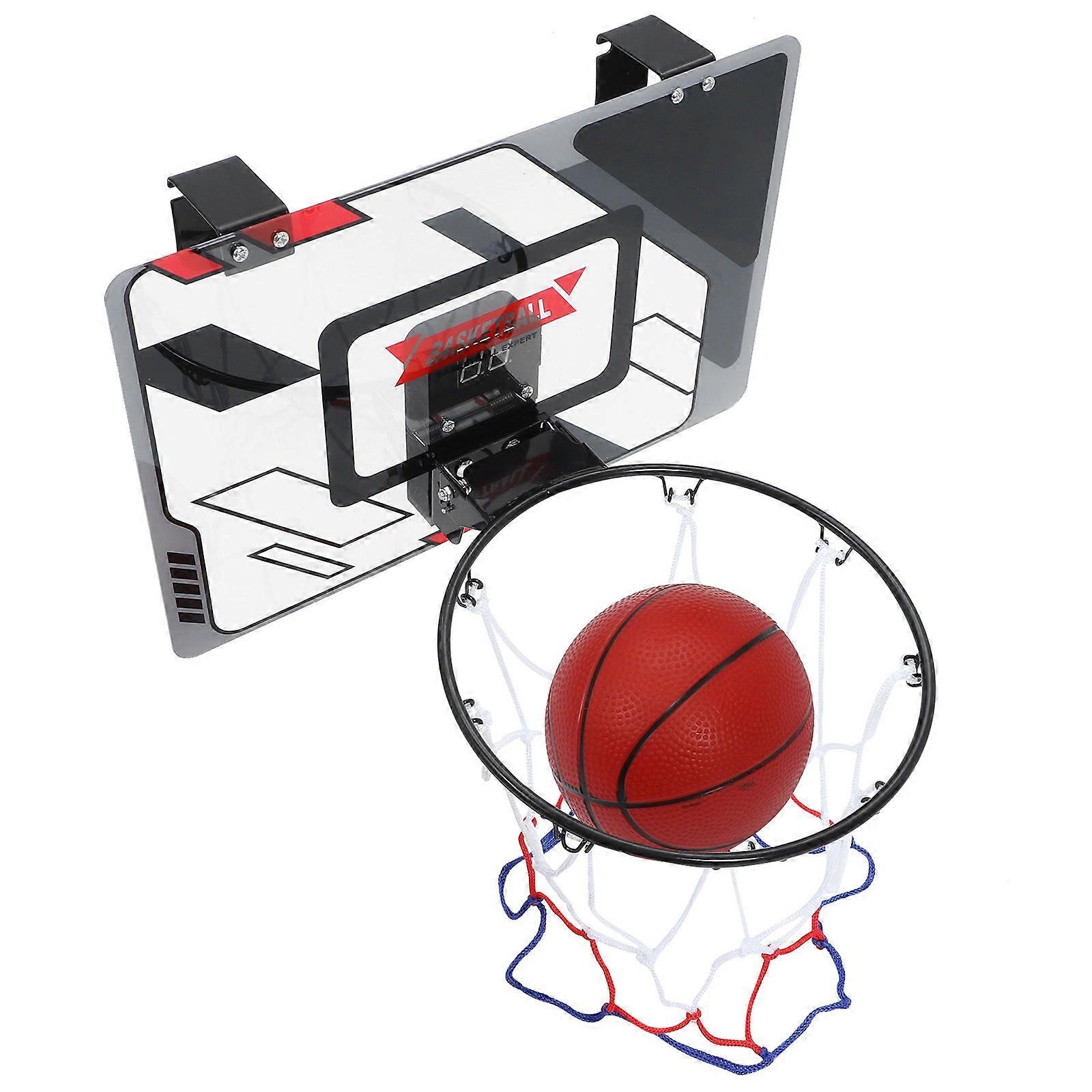 Indoor Basketball Hoop Set for Mini Basketball Rack with Counter, Wall Mounted Game Plaything for Home and Kindergarten Use