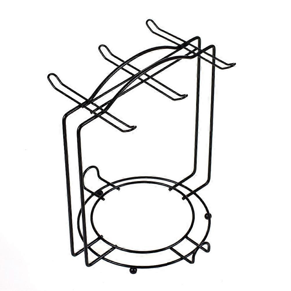 Stainless Steel Cup Holder for Home Black Color Stable Base to Hold Cups Securely