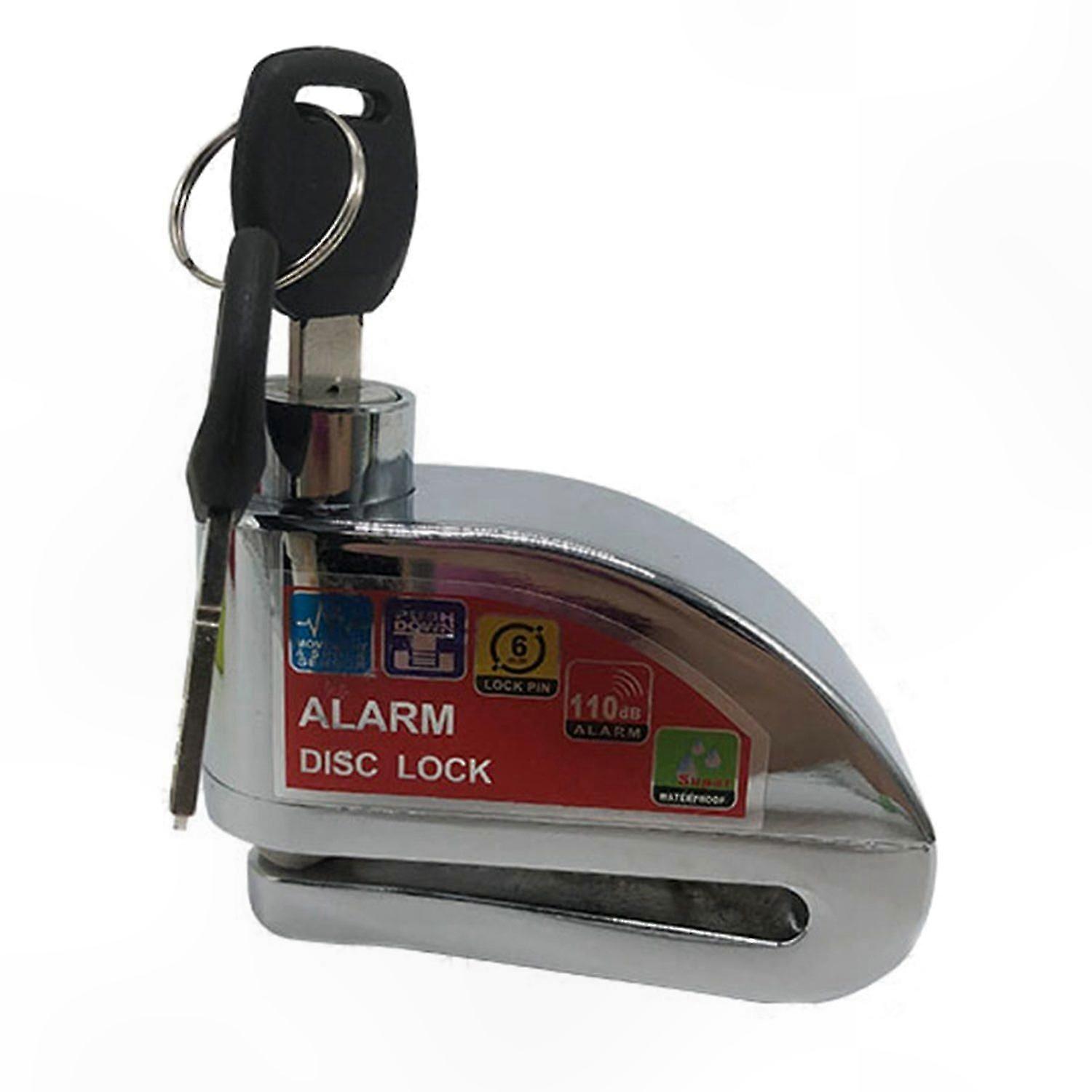 Motorcycle Security Alarm with Windshield Clamp, Waterproof and Rustproof Locking Accessory